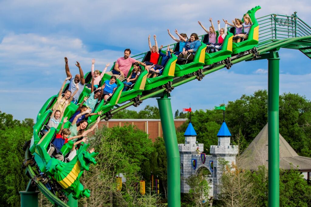 The Dragon Rollercoaster at LEGOLAND New York